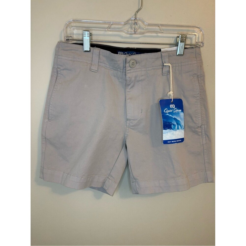 NWT Quiet Storm Stretch Twill Shorts Light Gray Mens Size 28